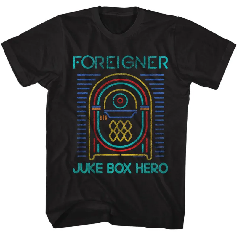 Foreigner Juke Box Hero T-shirt sold by Rockabilia