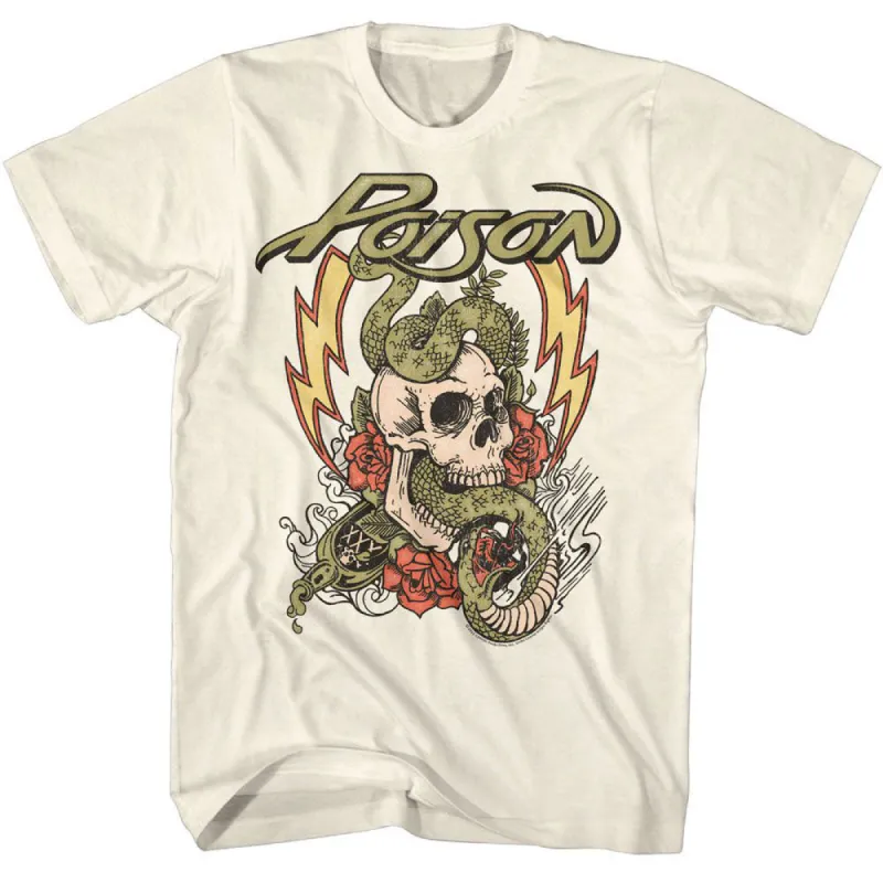 Poison Fade Color Skull T-shirt sold by Rockabilia