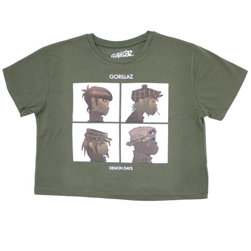 Demon Days Ladies Crop Top Junior Top sold by Rockabilia