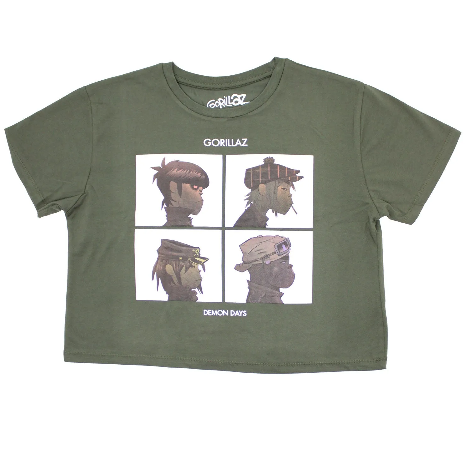 Gorillaz Demon Days Ladies Crop Top Junior Top sold by Rockabilia