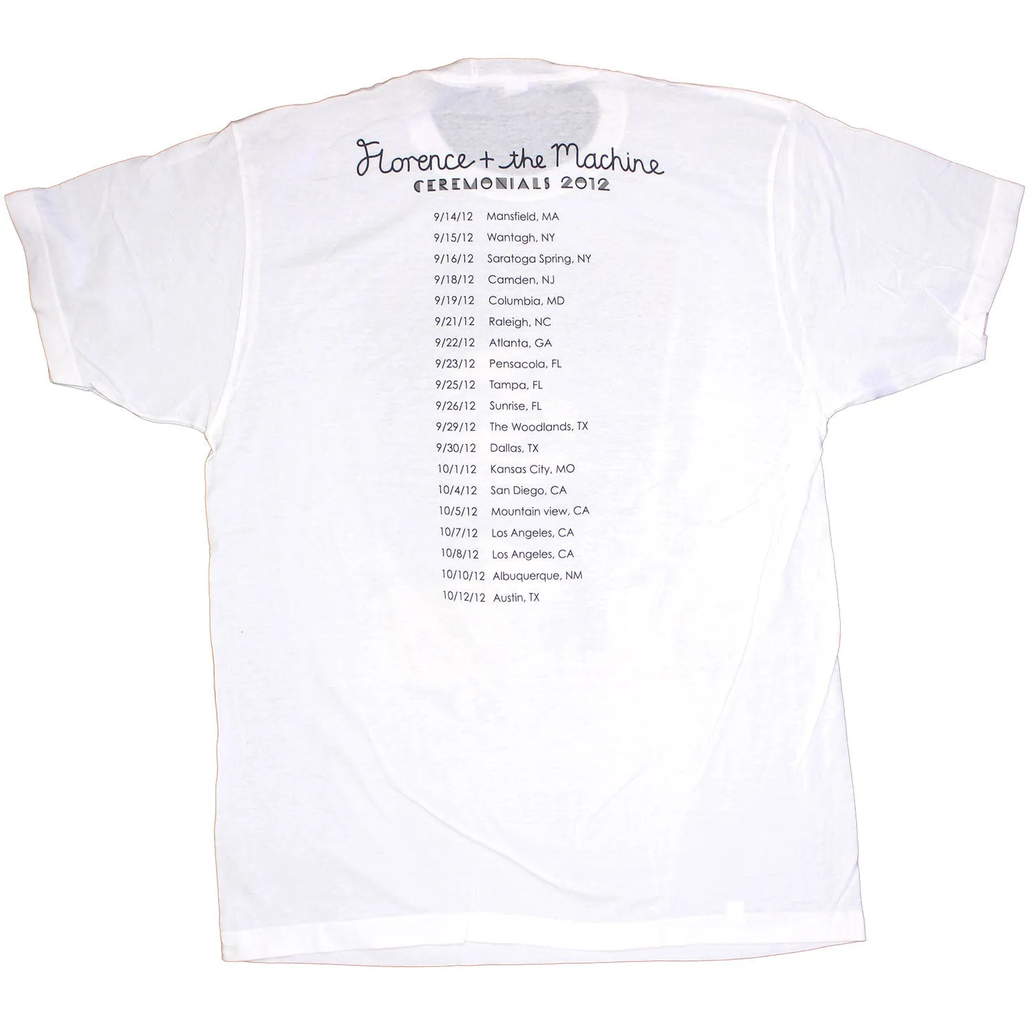 Photo Portrait 2012 Tour Tee (Mansfield - Austin) T-shirt sold by Rockabilia product image thumbnail 2