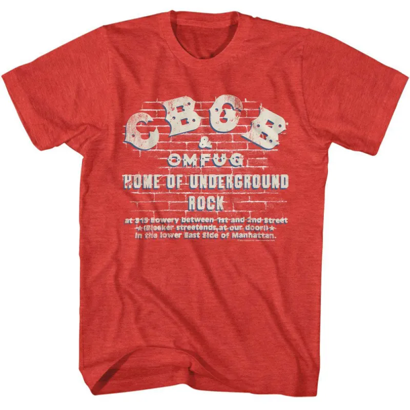 Cbgb Logo On Wall T-shirt sold by Rockabilia