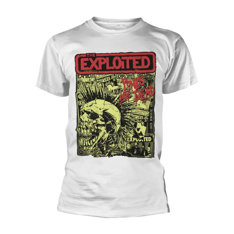 Punks Not Dead (white) T-shirt sold by Rockabilia