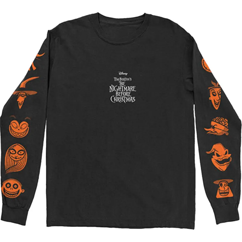 All Characters Orange (Back & Sleeve Print) Long Sleeve sold by Rockabilia