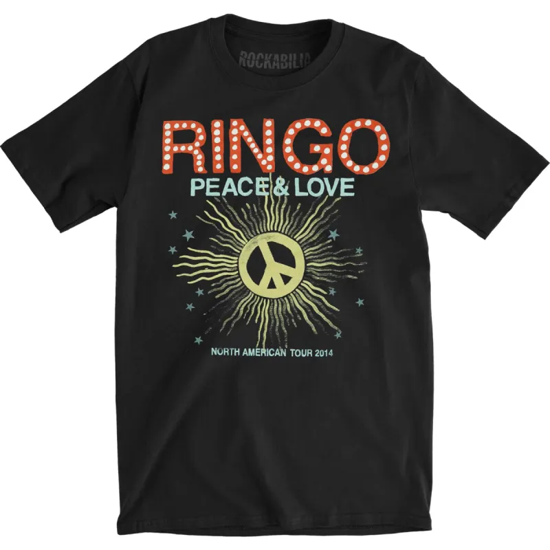 Peace Rays 2014 Tour Slim Fit T-shirt sold by Rockabilia
