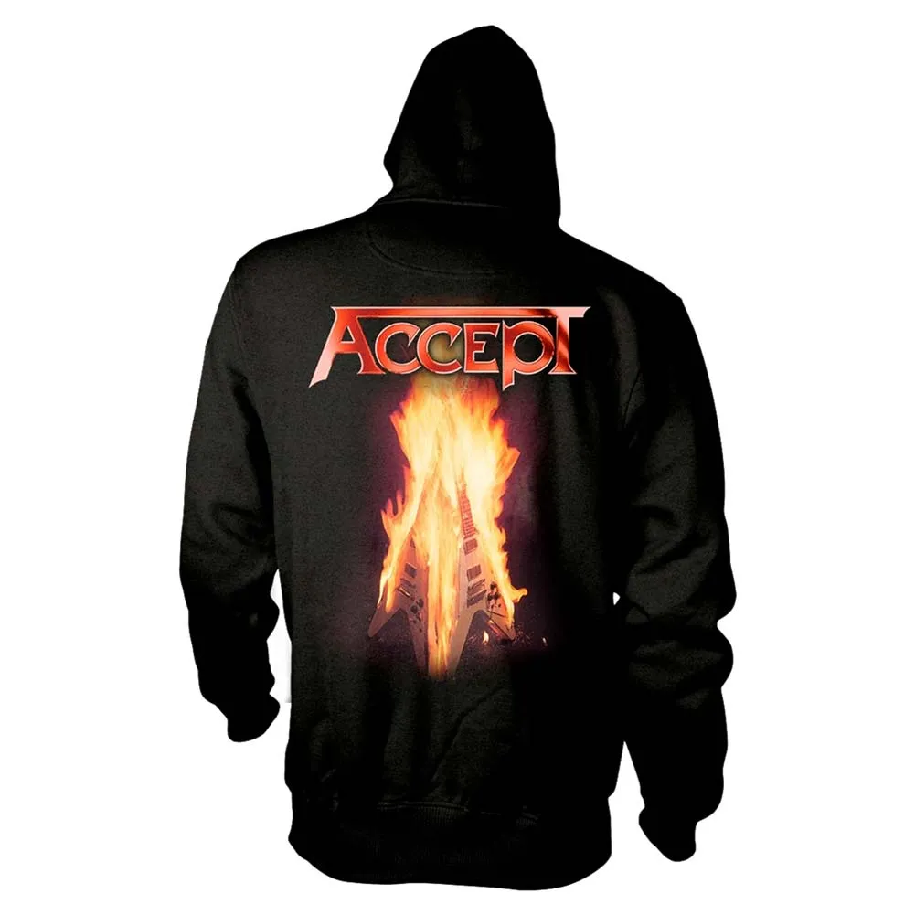 Flying V Zippered Hooded Sweatshirt sold by Rockabilia product image thumbnail 2