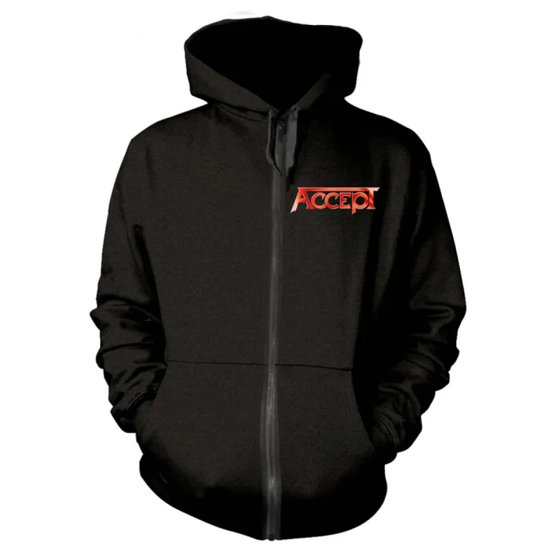 Flying V Zippered Hooded Sweatshirt sold by Rockabilia