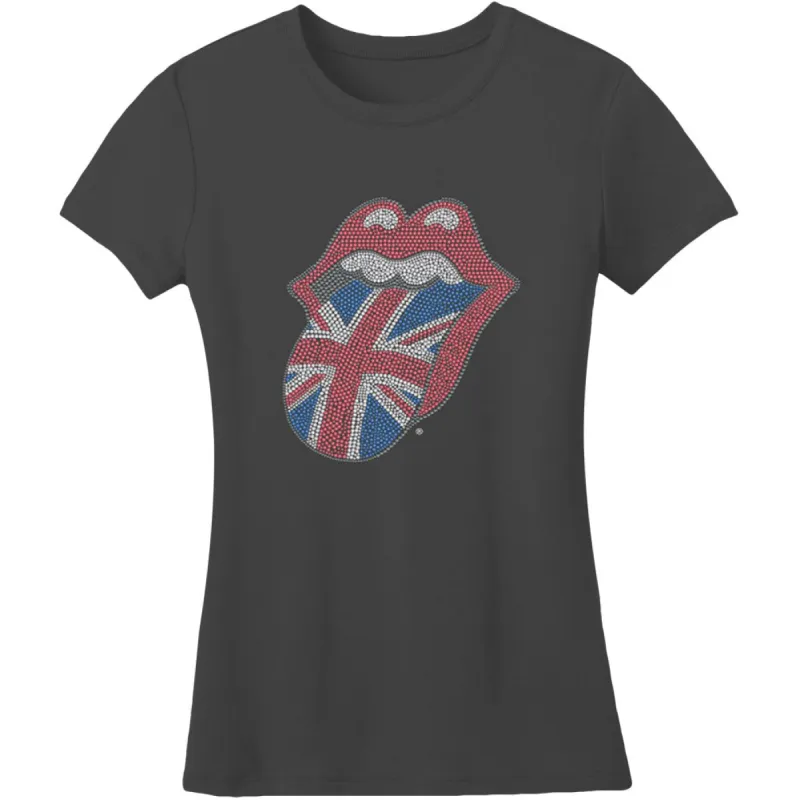 Classic Uk Tongue Rhinestones Junior Top sold by Rockabilia