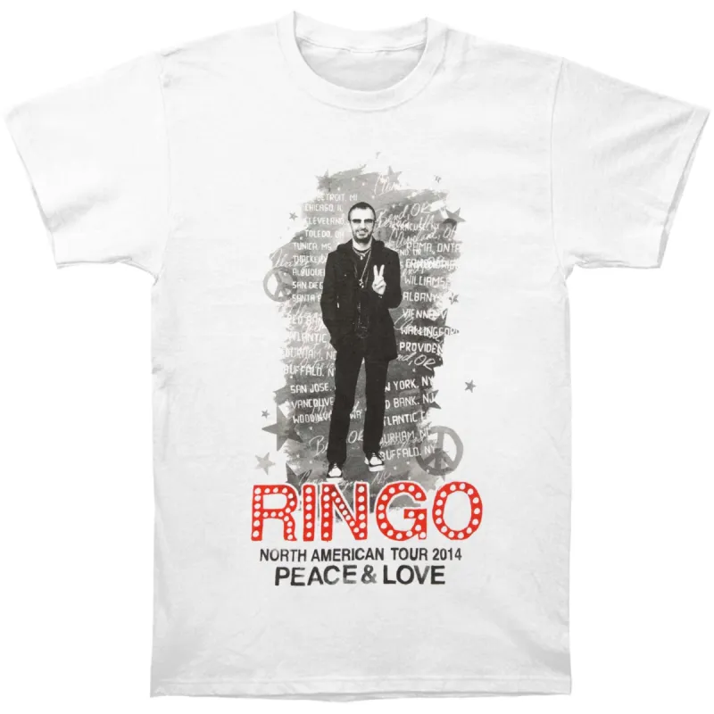North American Tour 2014 Slim Fit T-shirt sold by Rockabilia