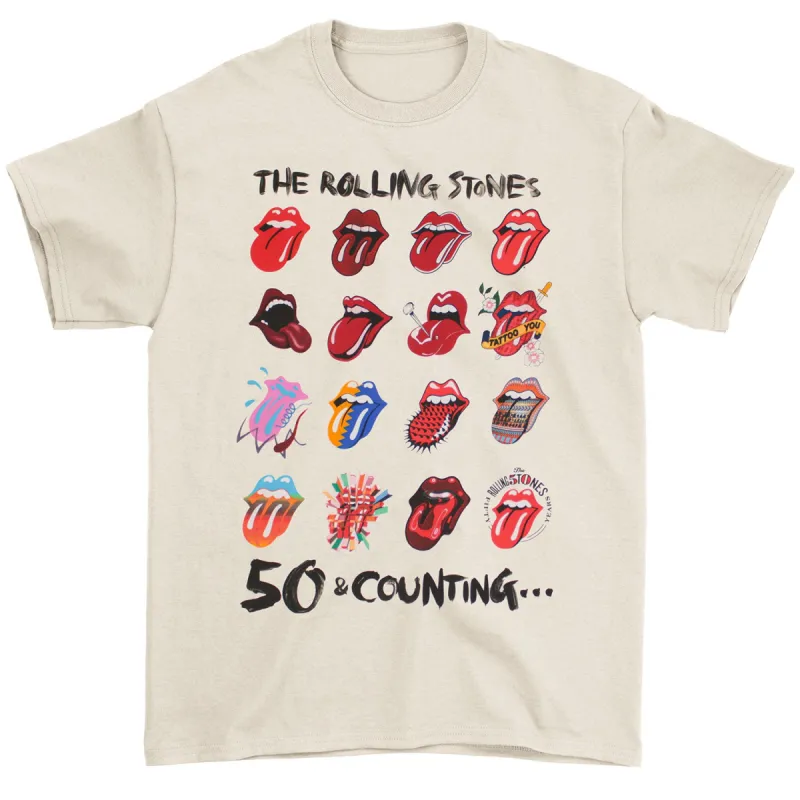 Tongue Evolution 50 & Counting Live 2013 Tour Slim Fit T-shirt sold by Rockabilia