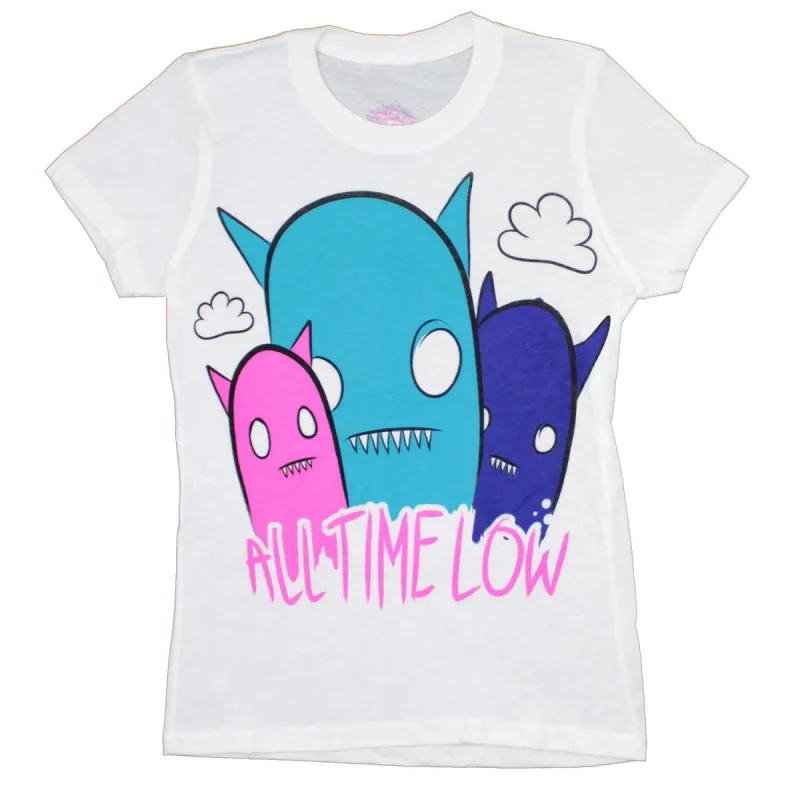 Cartoon Monsters Art Junior Top sold by Rockabilia