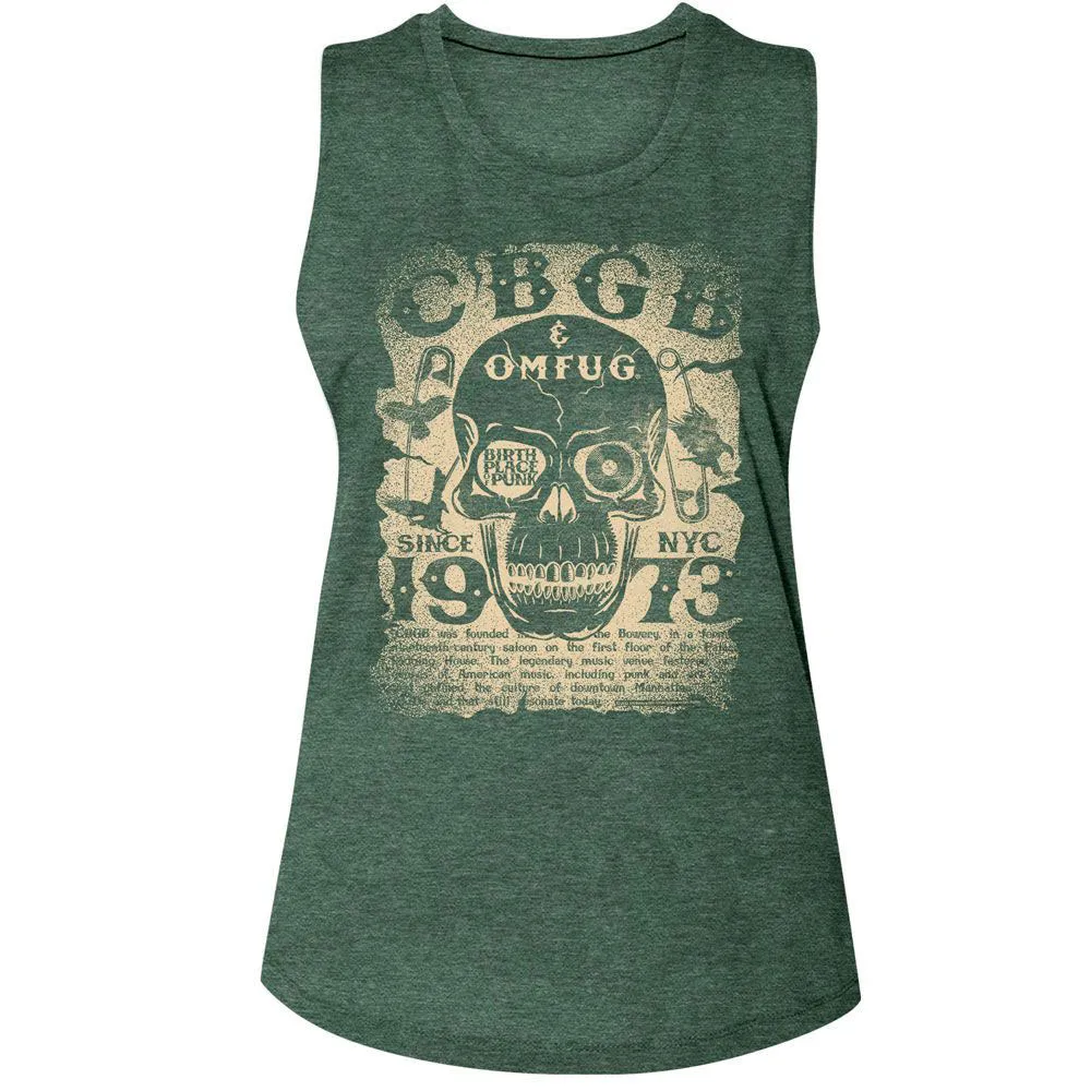 Cbgb Birthplace Of Punk Womens Tank sold by Rockabilia
