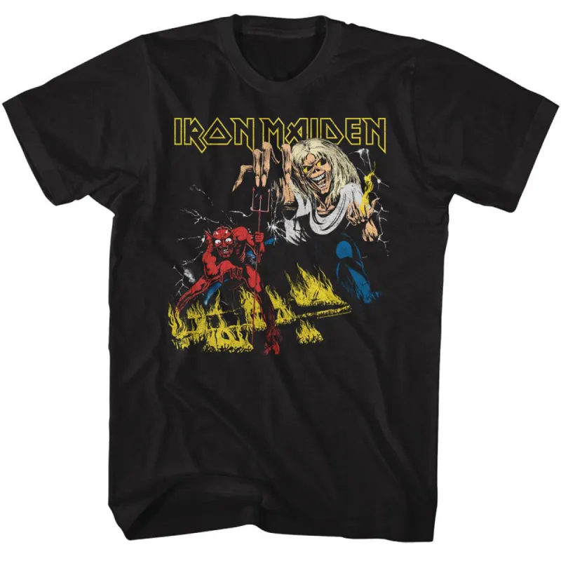 Iron Maiden Eddie Fire And Devil T-shirt sold by Rockabilia