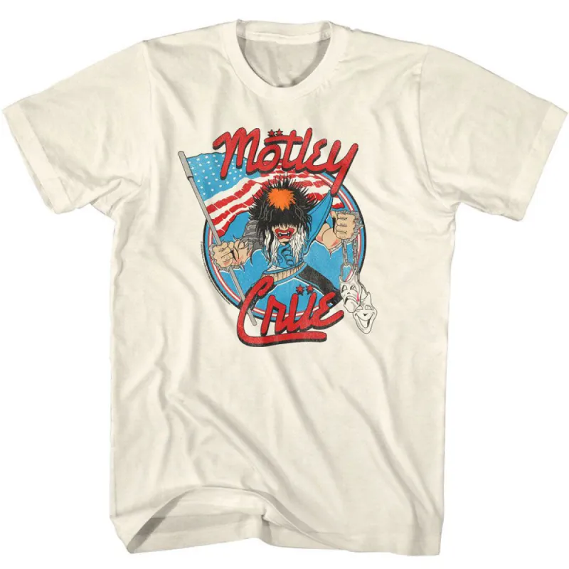 Motley Crue Allister With Us Flag T-shirt sold by Rockabilia