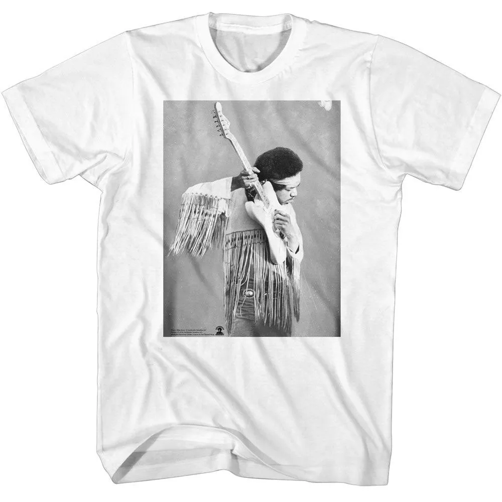 Jimi Hendrix Listen To Guitar T-shirt sold by Rockabilia