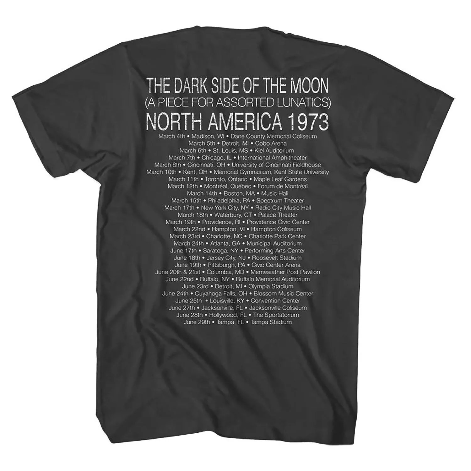 Pink Floyd North America 1973 2 Sides T-shirt sold by Rockabilia product image thumbnail 2
