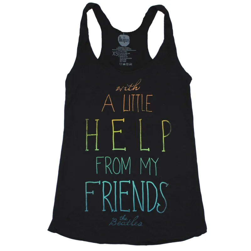 With A Little Help From My Friends Womens Tank sold by Rockabilia