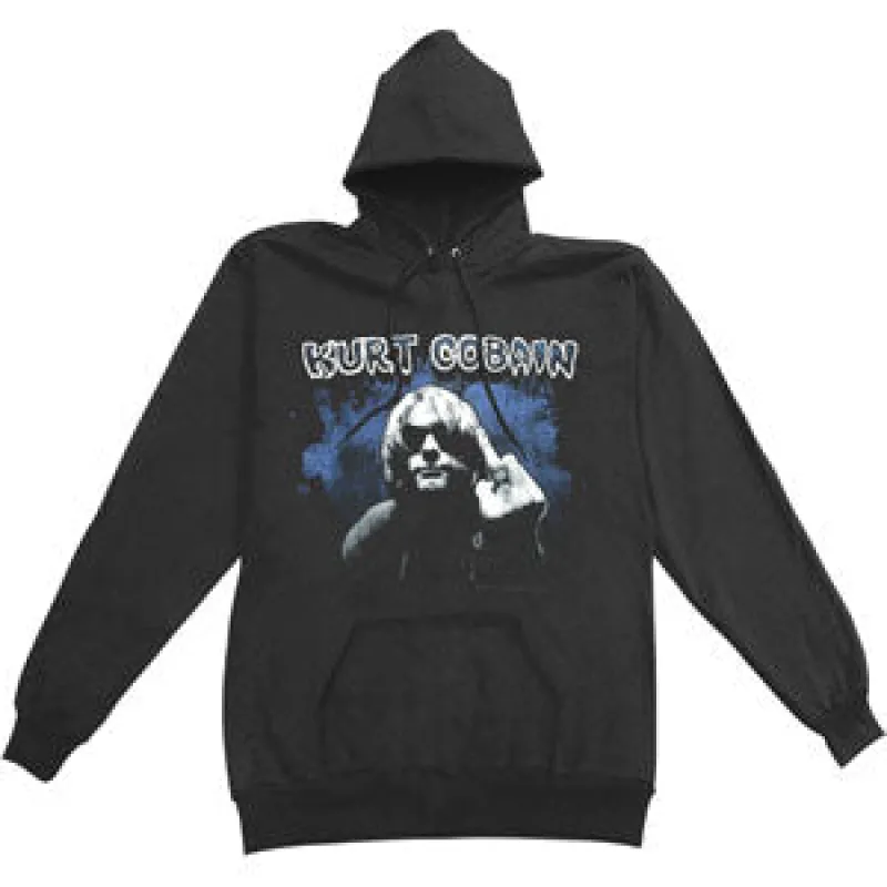 Kurt Cobain Flip Off Hooded Sweatshirt sold by Rockabilia