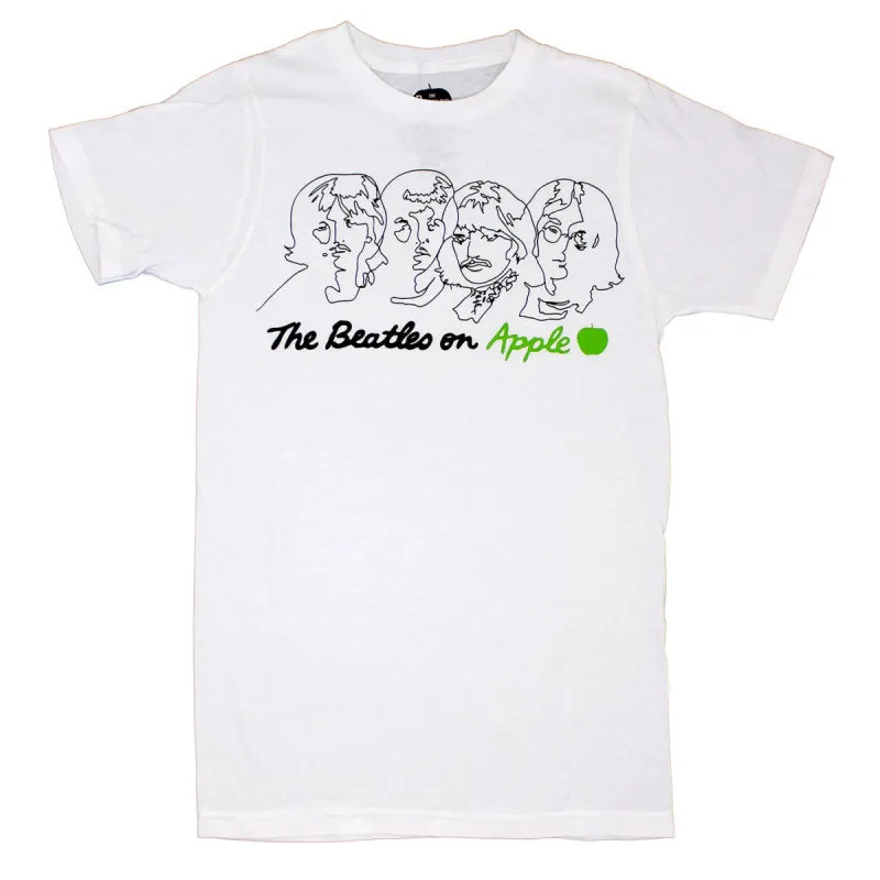 The Beatles on Apple T-shirt sold by Rockabilia