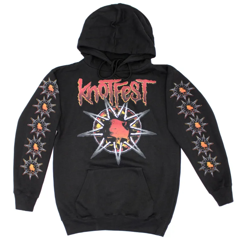 Knotfest Deathknot Fire Hooded Sweatshirt sold by Rockabilia