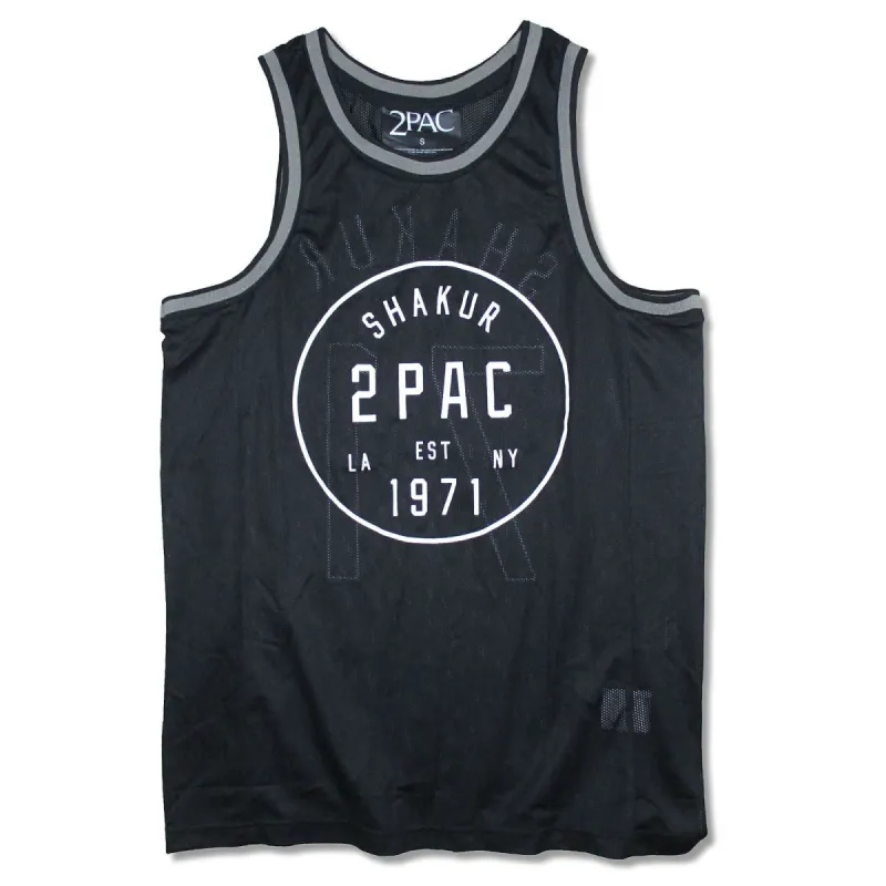 Est 1971 Black Mesh Basketball Jersey Basketball  Jersey sold by Rockabilia