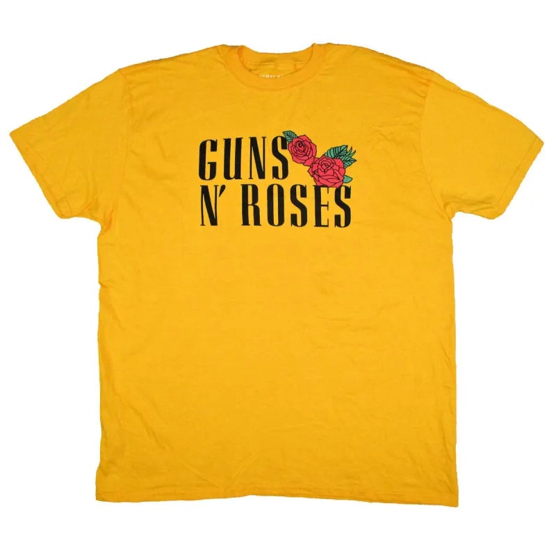Red Roses on Yellow Tee T-shirt sold by Rockabilia