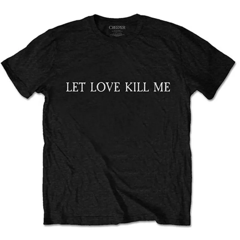 Let Love Kill Me (Back Print) Slim Fit T-shirt sold by Rockabilia