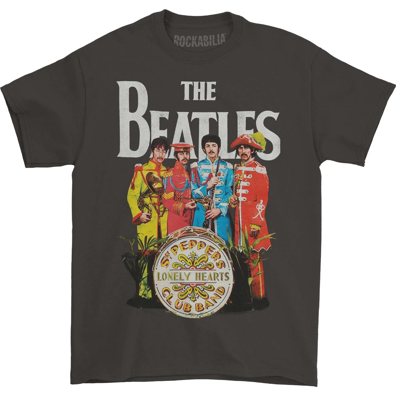 Sgt Pepper Charcoal Slim Fit T-shirt sold by Rockabilia