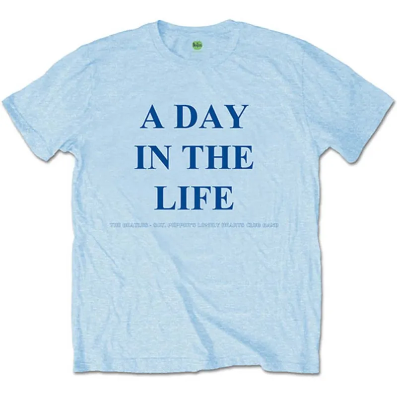 A Day in the Life (Back Print) Slim Fit T-shirt sold by Rockabilia