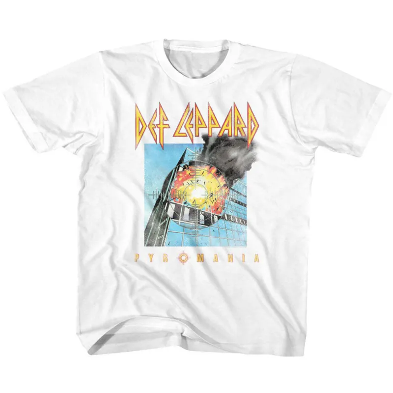 Faded Pyromania Youth T-shirt made by Def Leppard