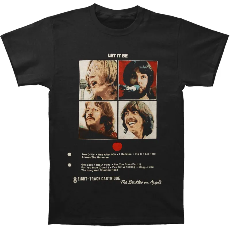 Let It Be 8 Track Slim Fit T-shirt sold by Rockabilia