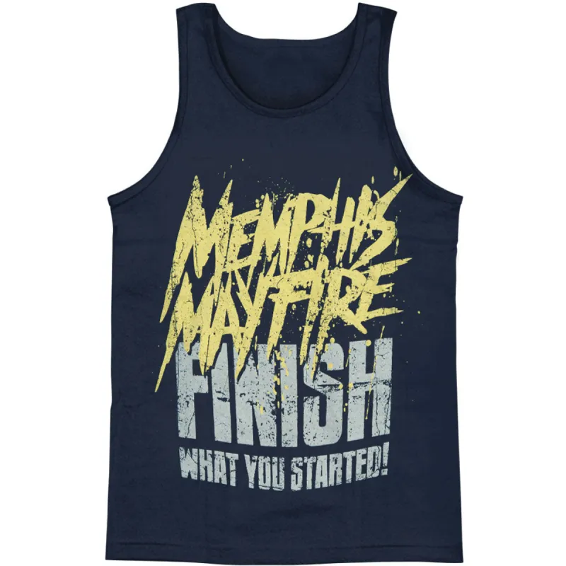 Finish What You Started Mens Tank sold by Rockabilia