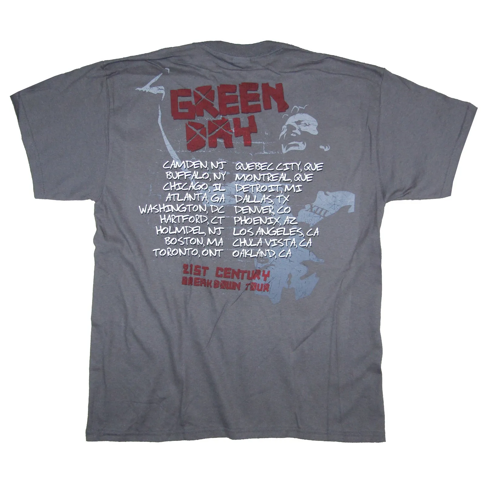 Middle Finger Tour 2011 T-shirt sold by Rockabilia product image thumbnail 2