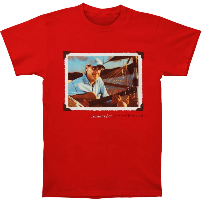Framed Hammock Photo 2008 North America Summer Tour Slim Fit T-shirt sold by Rockabilia