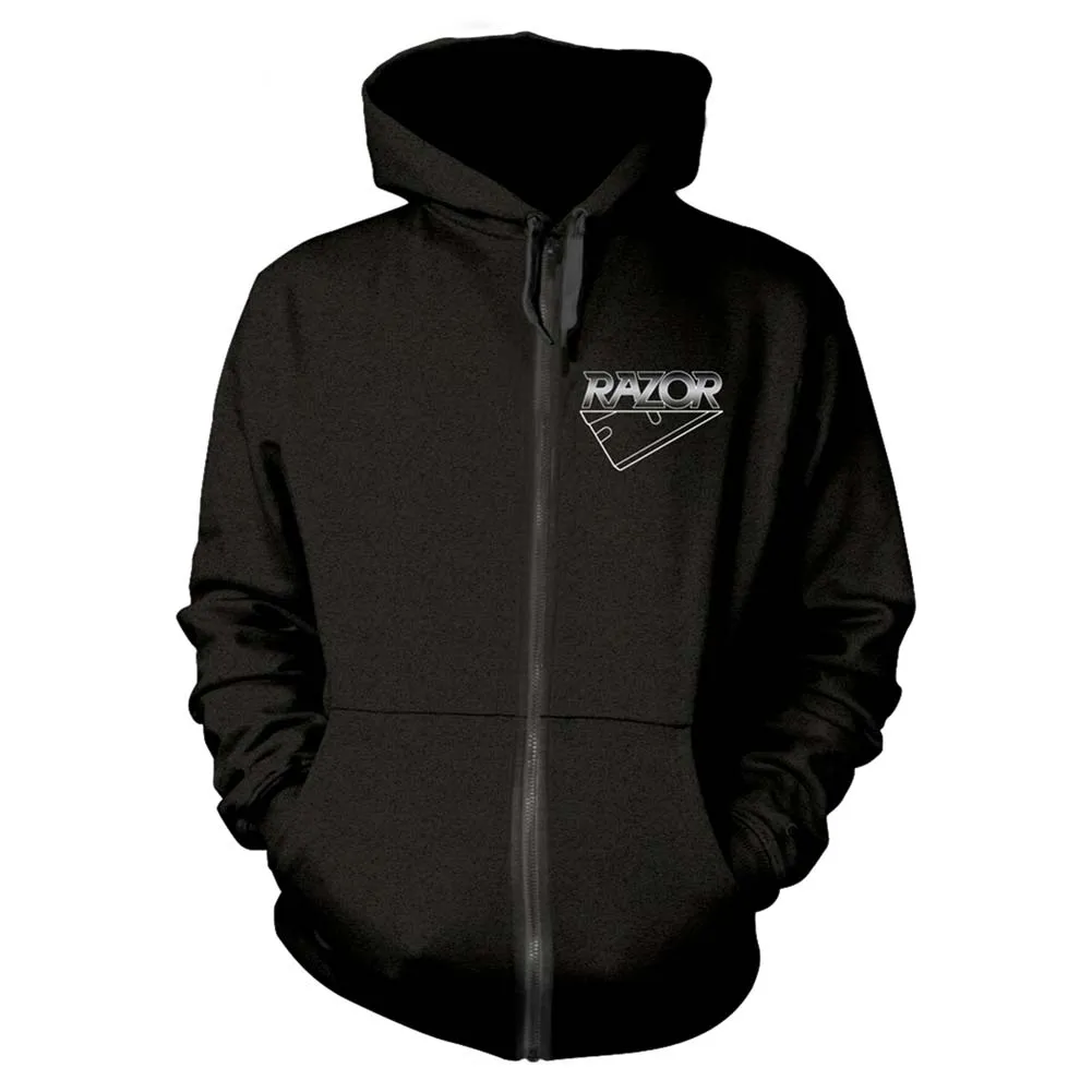 Violent Restitution Zippered Hooded Sweatshirt sold by Rockabilia