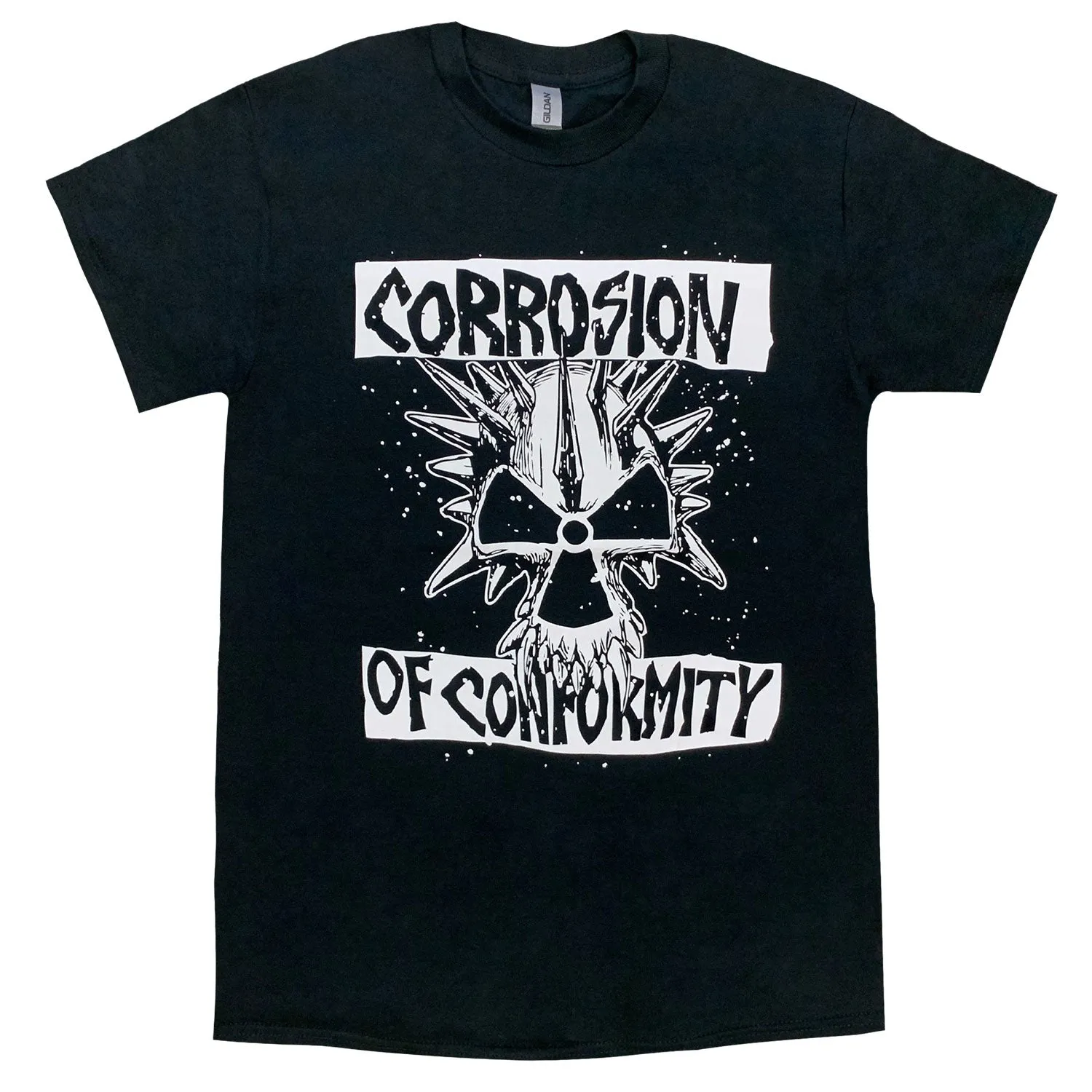 Classic Distressed Logo/Beware of God T-shirt sold by Rockabilia