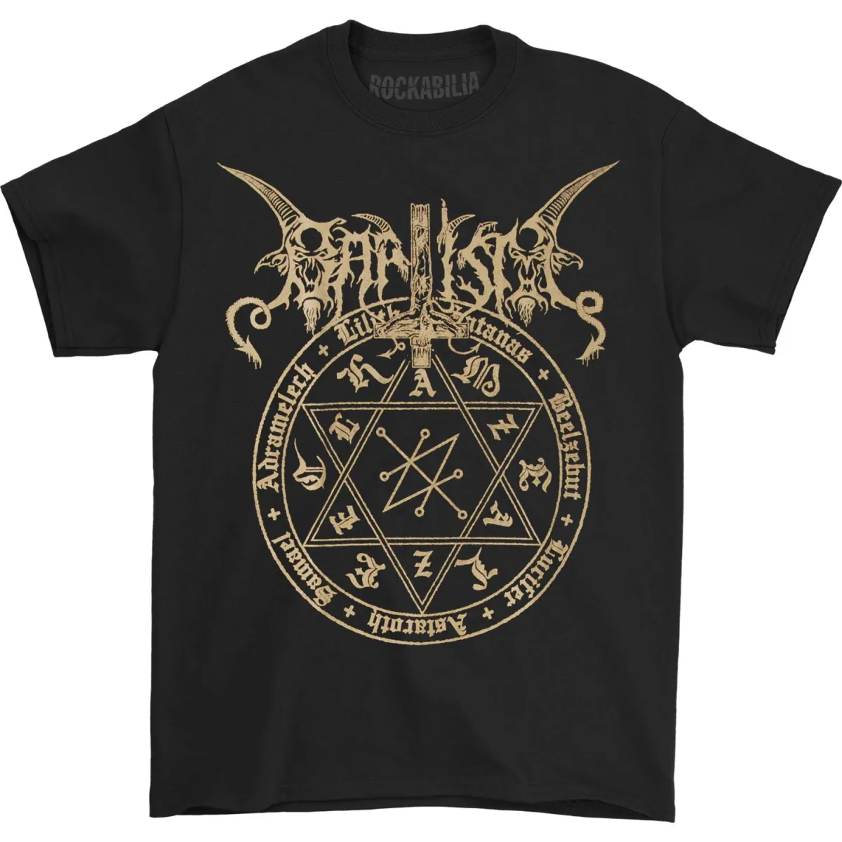 Sathanas Tee T-shirt sold by Rockabilia