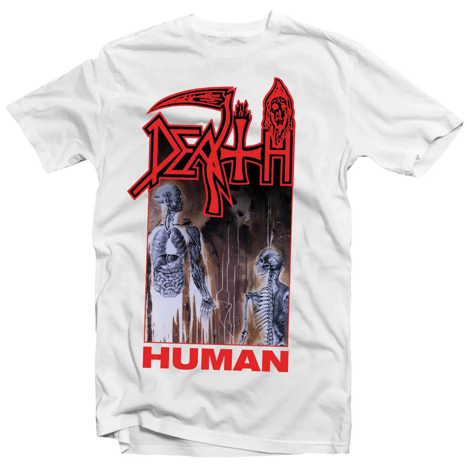 Human (White) T-shirt sold by Rockabilia
