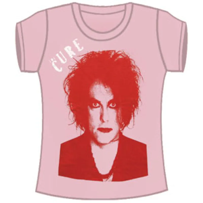 Robert Smith Face Front Logo Tissue Junior Top sold by Rockabilia