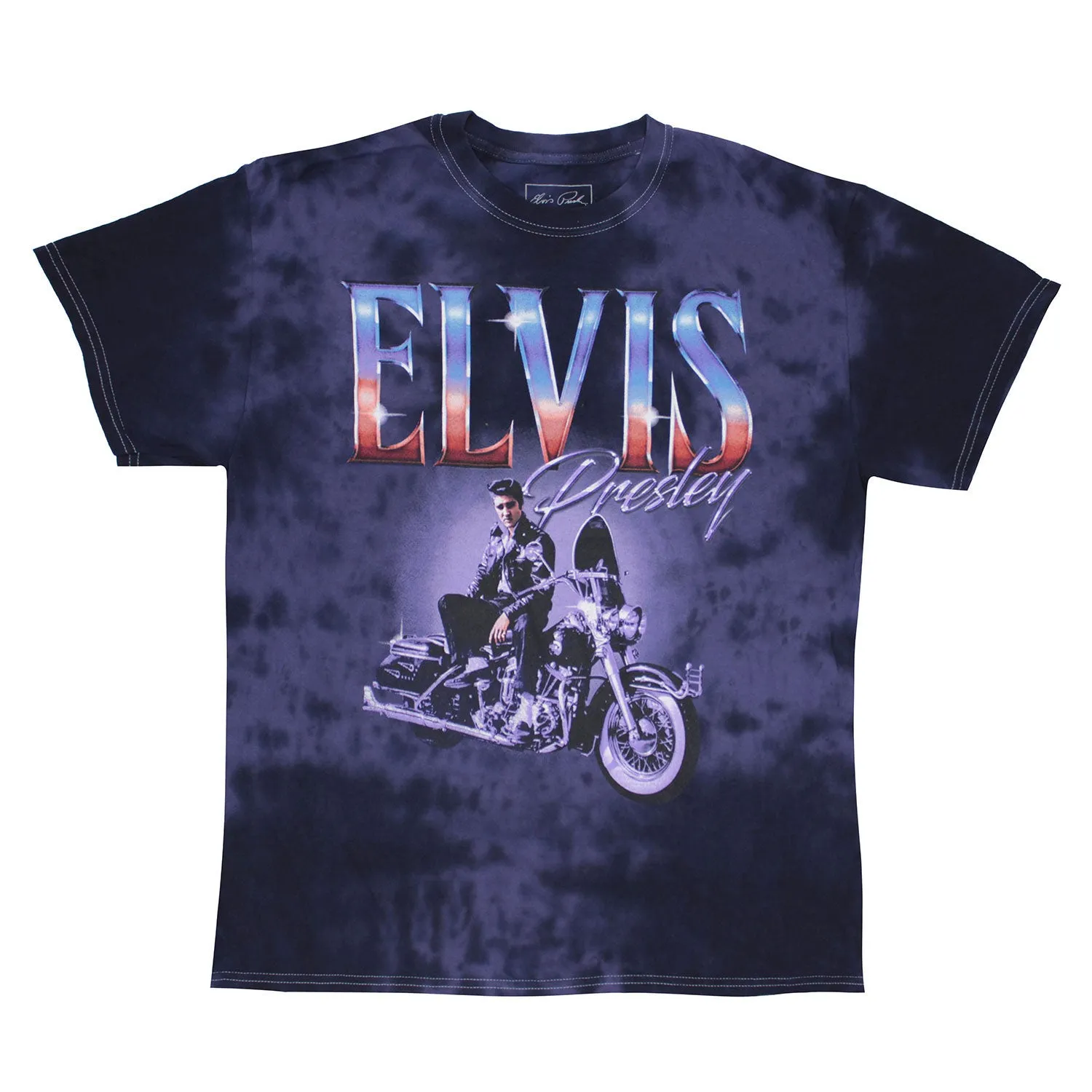Sitting On Motorcycle Tie Dye T-shirt sold by Rockabilia