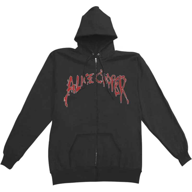 Skull & Wings Zippered Hooded Sweatshirt sold by Rockabilia