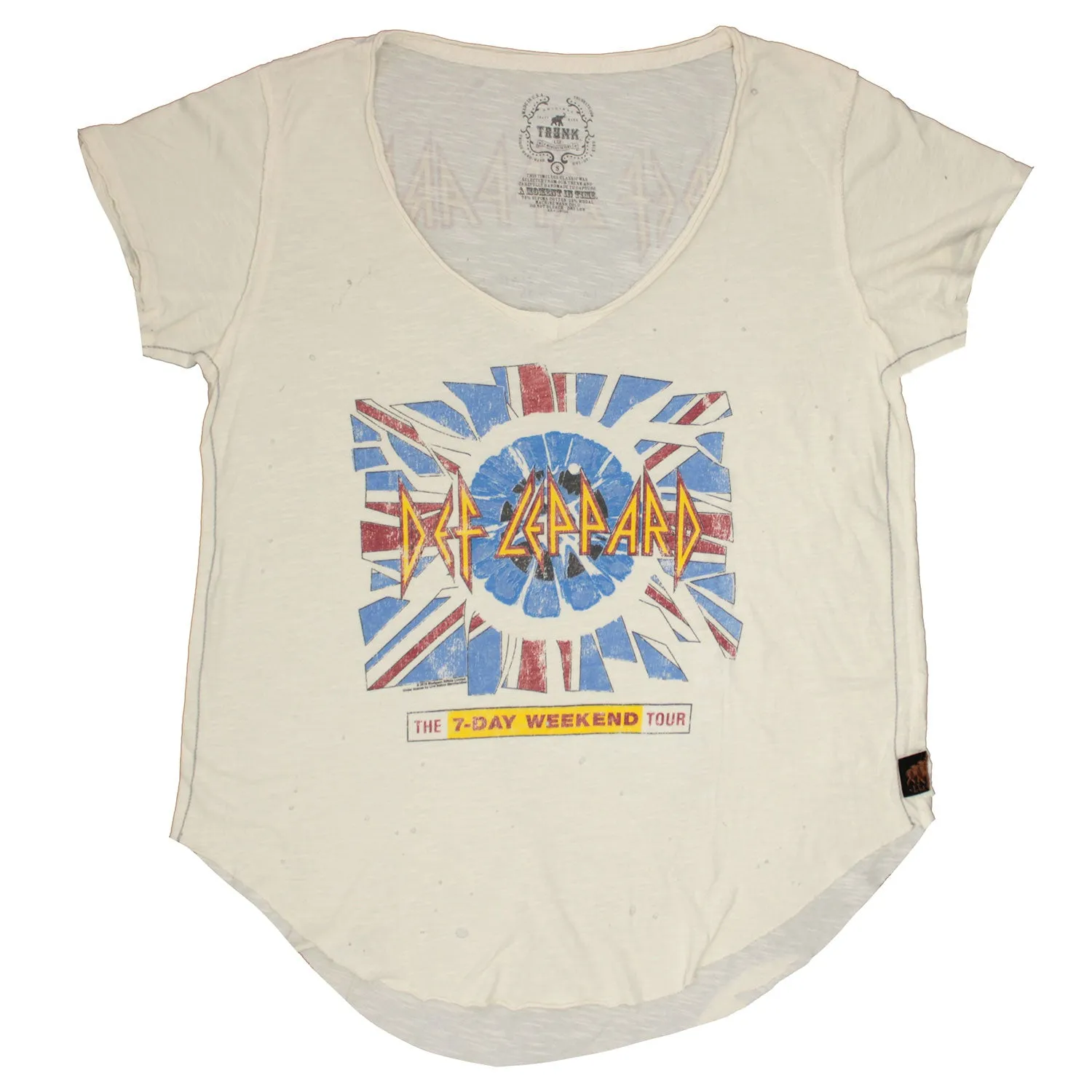 The 7-Day Weekend Tour by TRUNK LTD Oversized Scoop Neck Tee Junior Top sold by Rockabilia