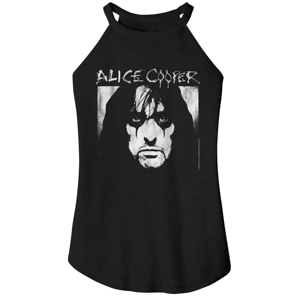 Alice Cooper Face Logo Womens Tank sold by Rockabilia