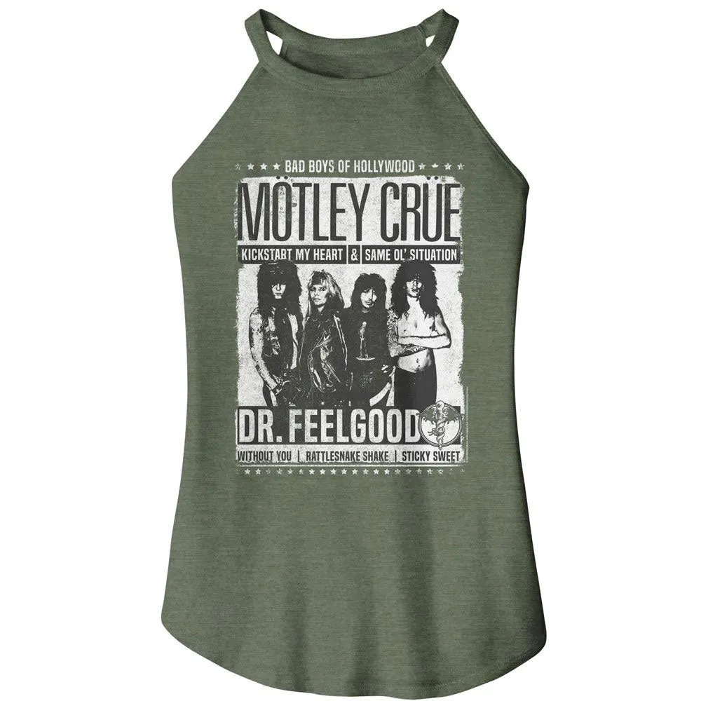 Motley Crue Dr Feelgood Songs Womens Tank sold by Rockabilia