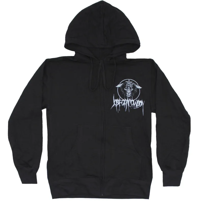 Goat/Rat Zippered Hooded Sweatshirt sold by Rockabilia
