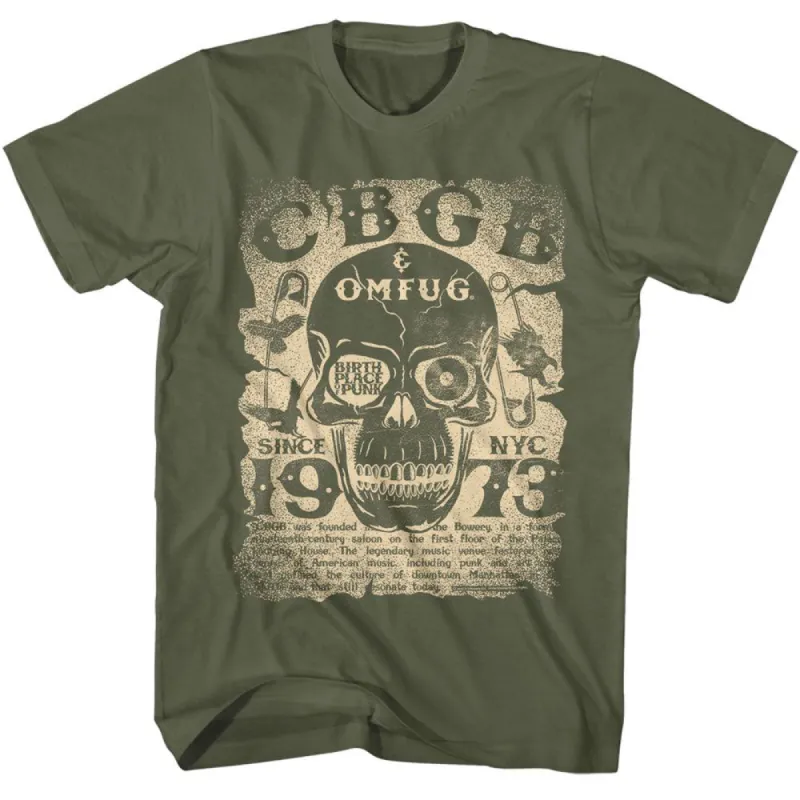 Cbgb Birth Place Of Punk T-shirt sold by Rockabilia