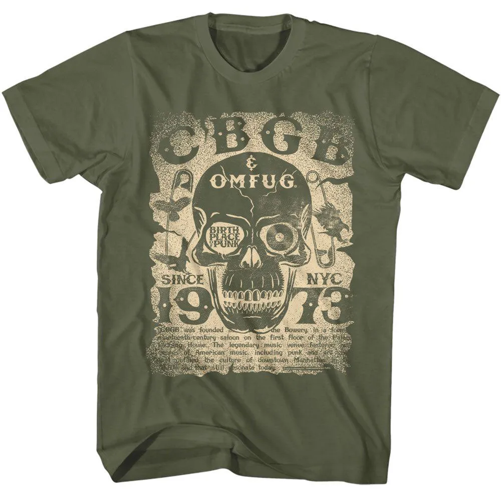 Cbgb Birth Place Of Punk T-shirt sold by Rockabilia