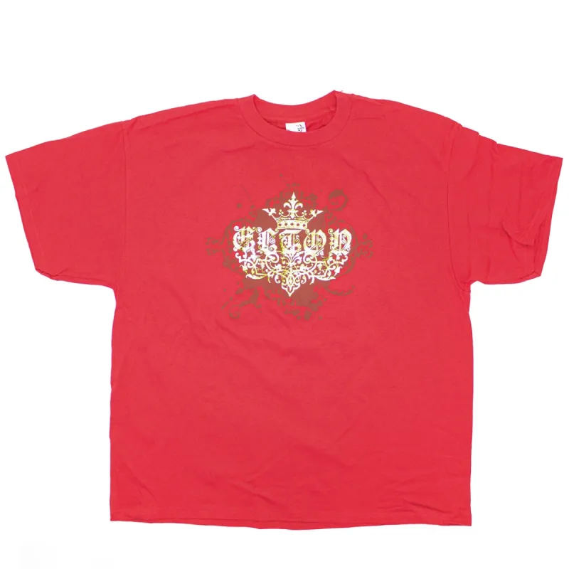 Rocket Man 2008 Tour Gold Foil Logo T-shirt sold by Rockabilia
