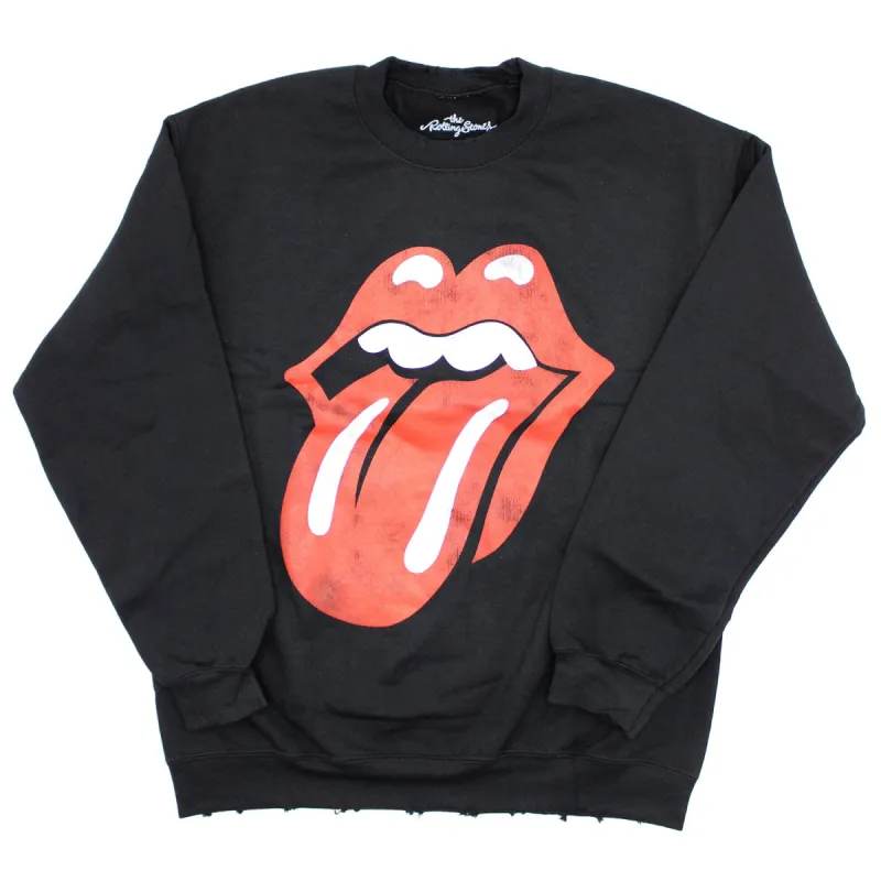 Voodoo Lounge Crew Neck Fleece ( Distressed trim ) Sweatshirt sold by Rockabilia
