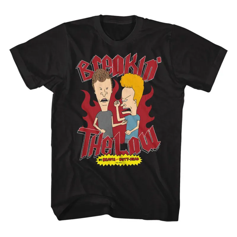 Beavis And Butthead Breakin The Law T-shirt sold by Rockabilia
